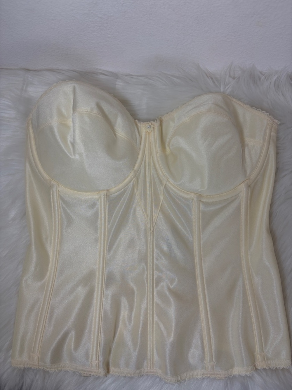 Dominique Ivory Strapless Bustier Corset